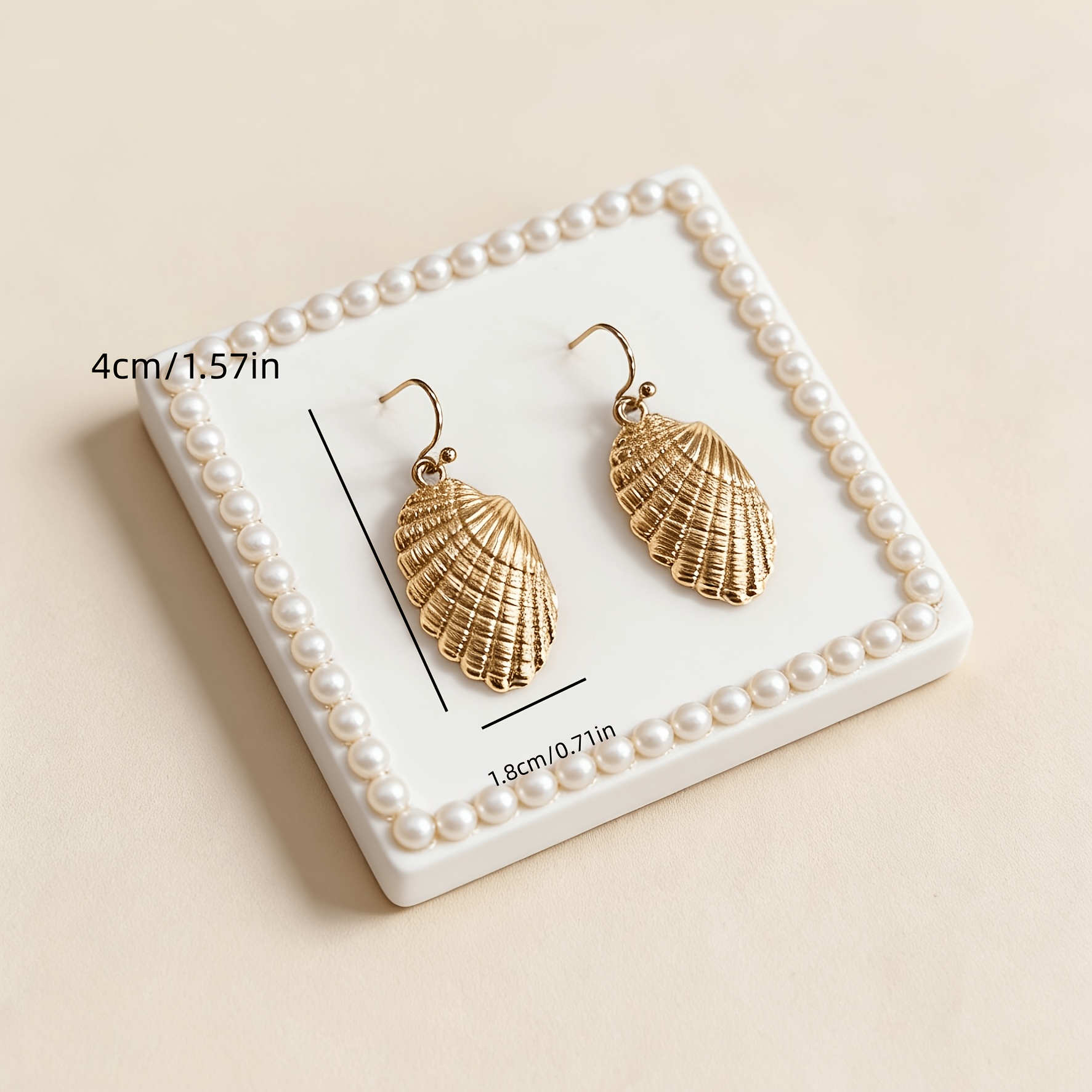 Bohemian Golden Ocean Element Drop Earrings